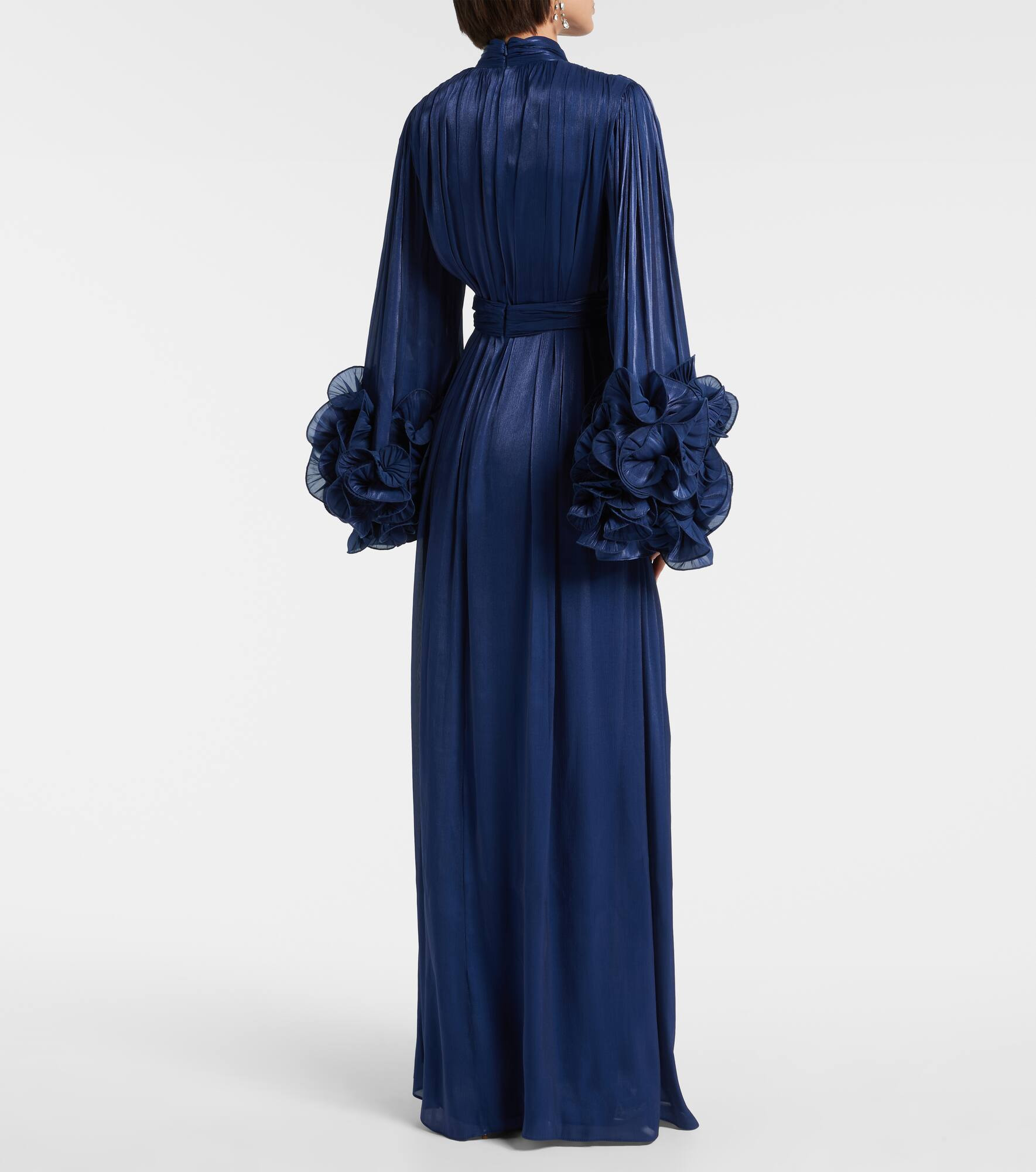 Draped ruffled gown - 3