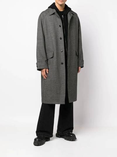 JUUN.J hooded single-breasted coat outlook