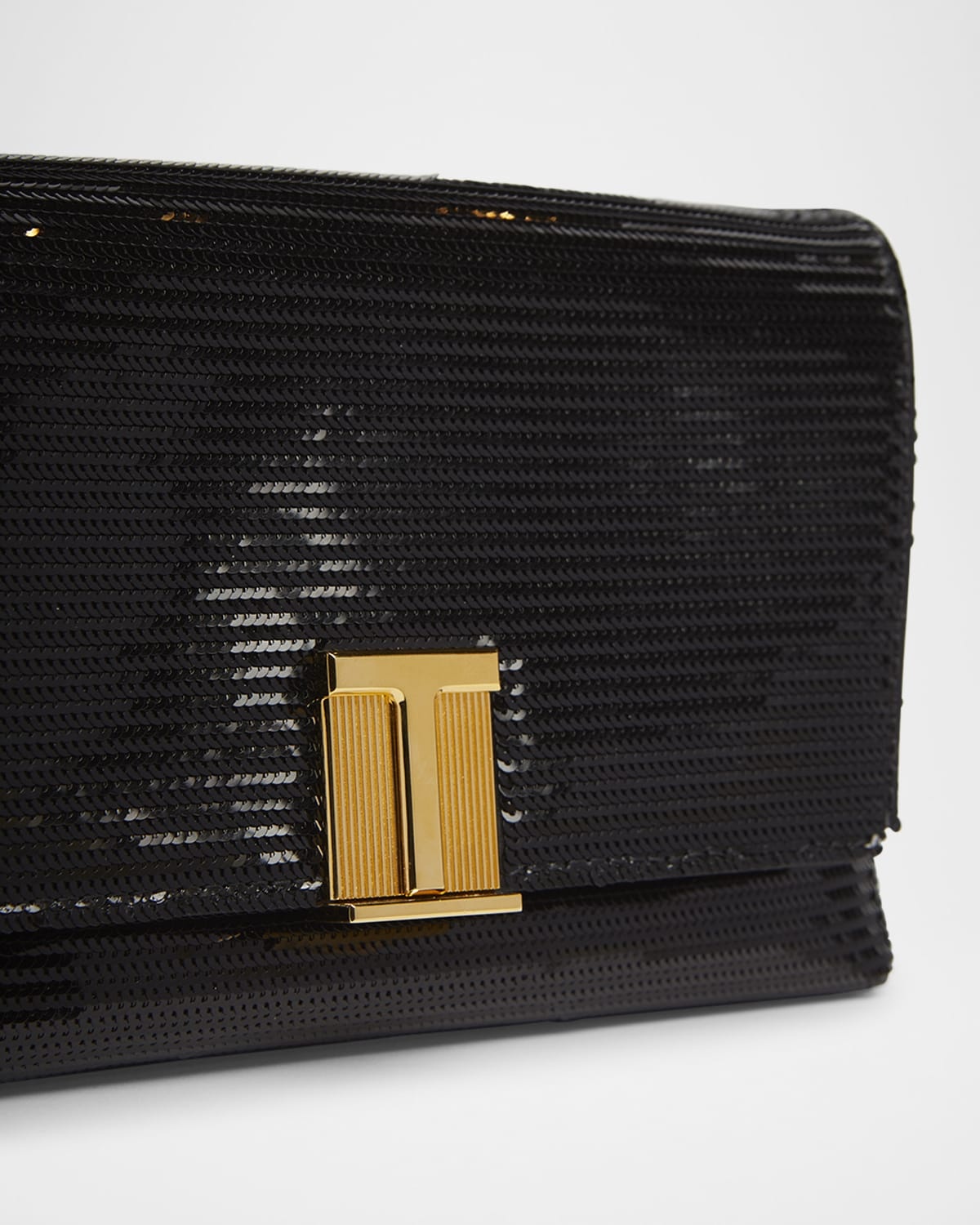 Nobile Mini Clutch Bag in Sequin-Embroidered Viscose - 5