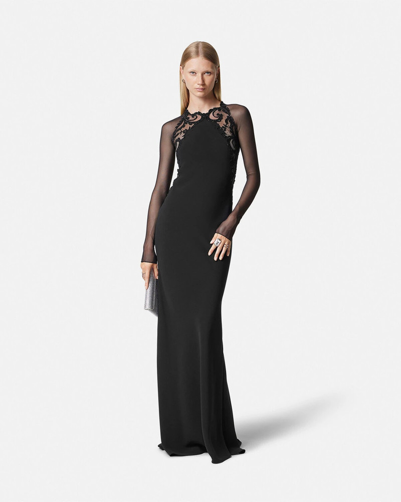 VERSACE Embellished Barocco Lace Gown outlook
