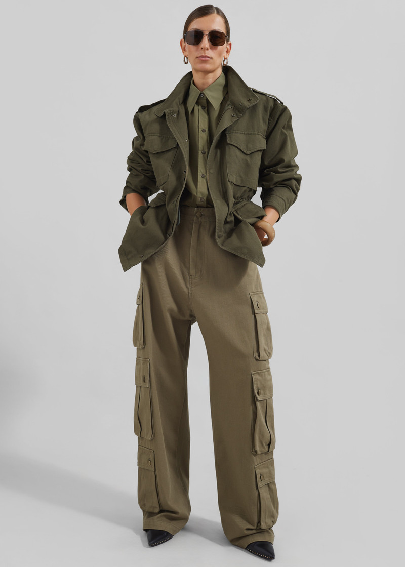 Prato Button Up Shirt - Khaki 9