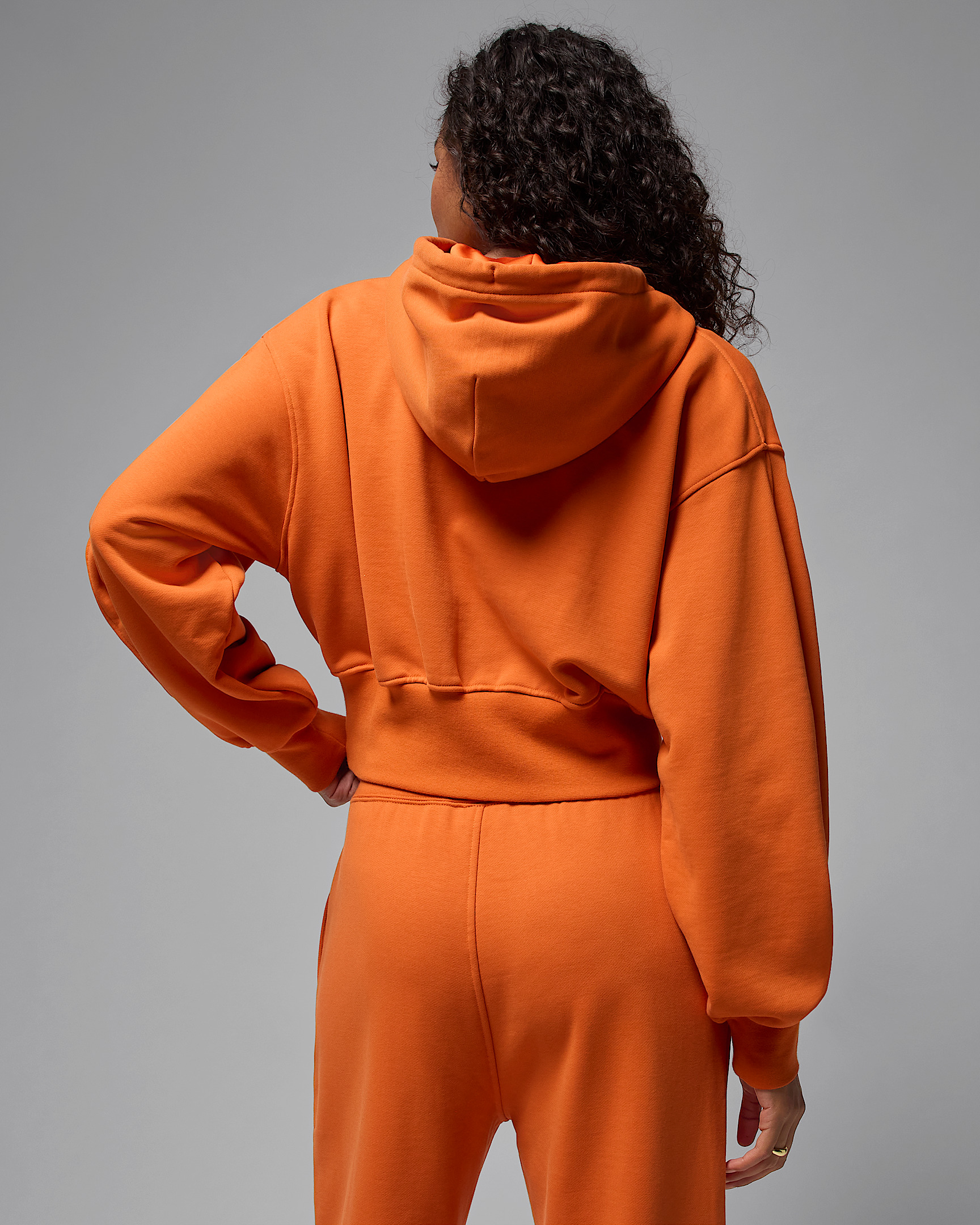 Jordan Flight Fleece Women's Cropped Satin-Lined Hoodie - 2
