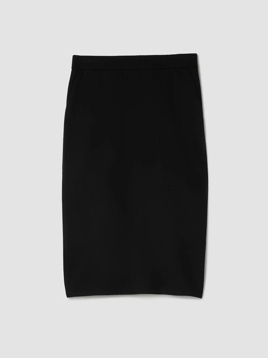 Washable Flex Ponte Straight Skirt - 1