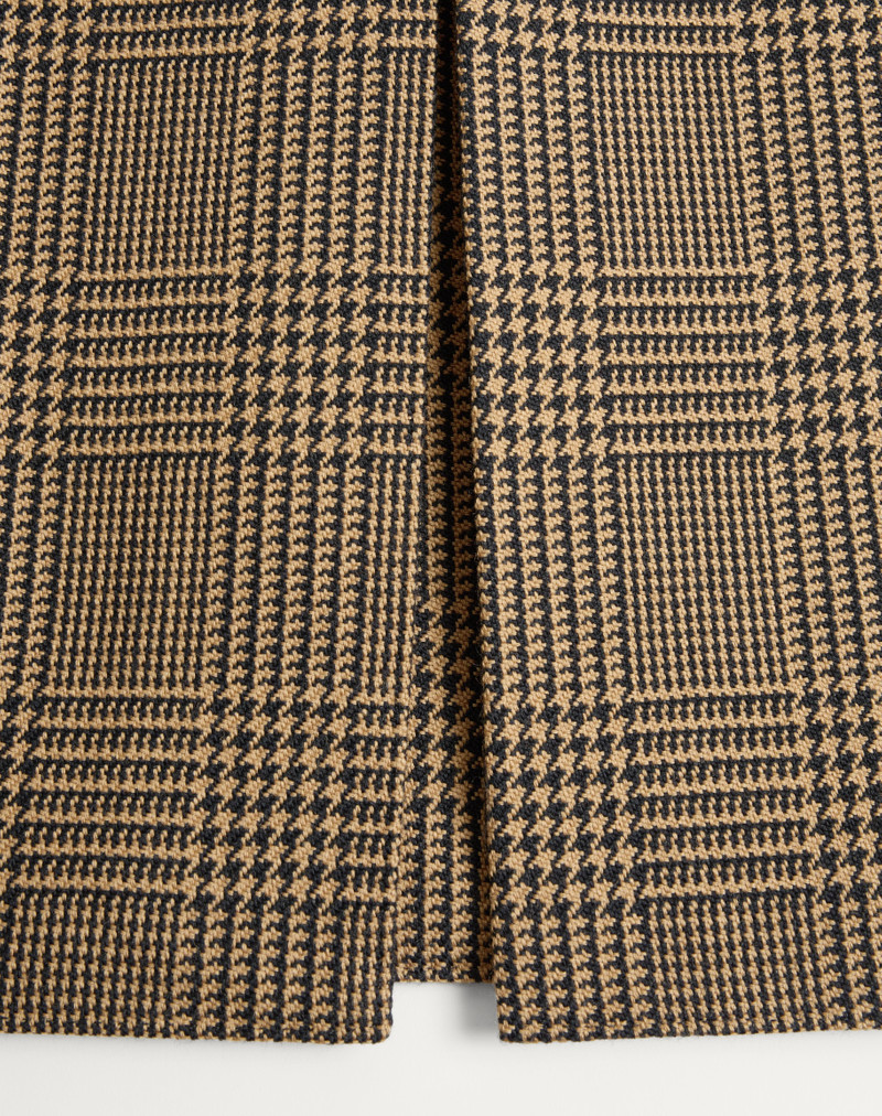 VALENTINO DOUBLE-BREASTED WOOL COAT WITH GLEN PLAID PATTERN 7