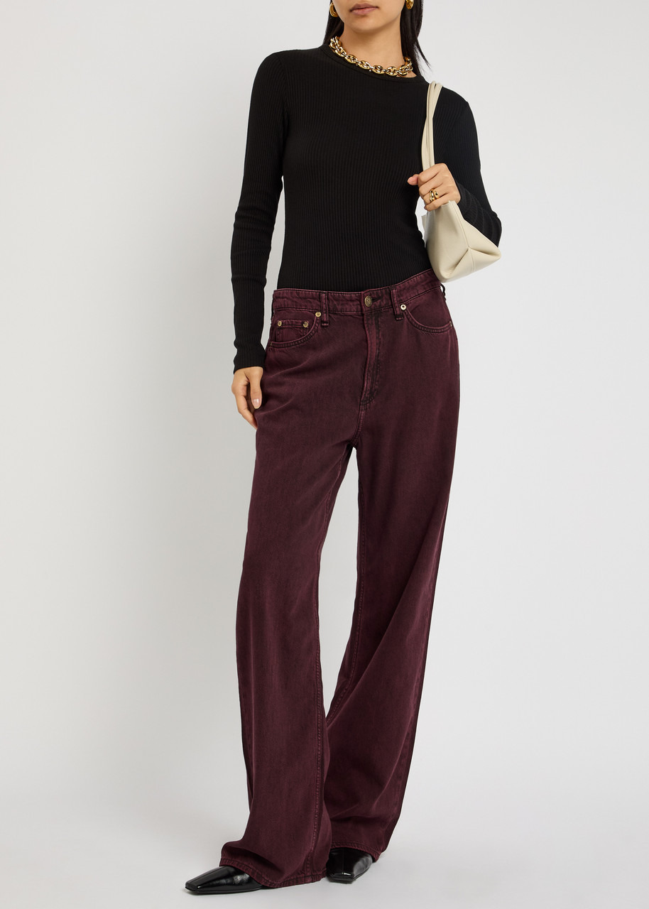 Citizens OF Humanity Bina Ribbed Stretch-jersey top - 3