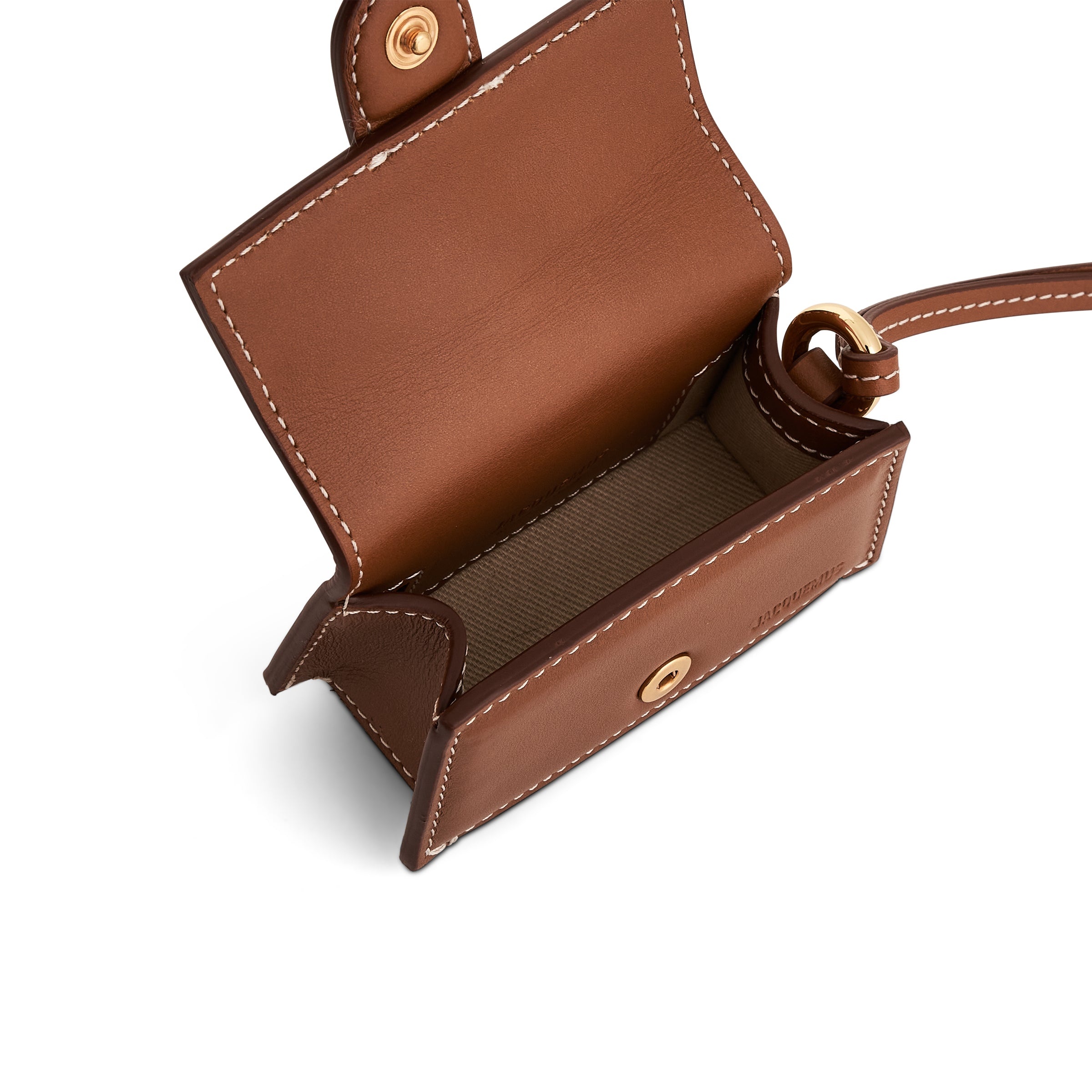 Le Porte Bambino Leather Pouch in Light Brown 2 - 4