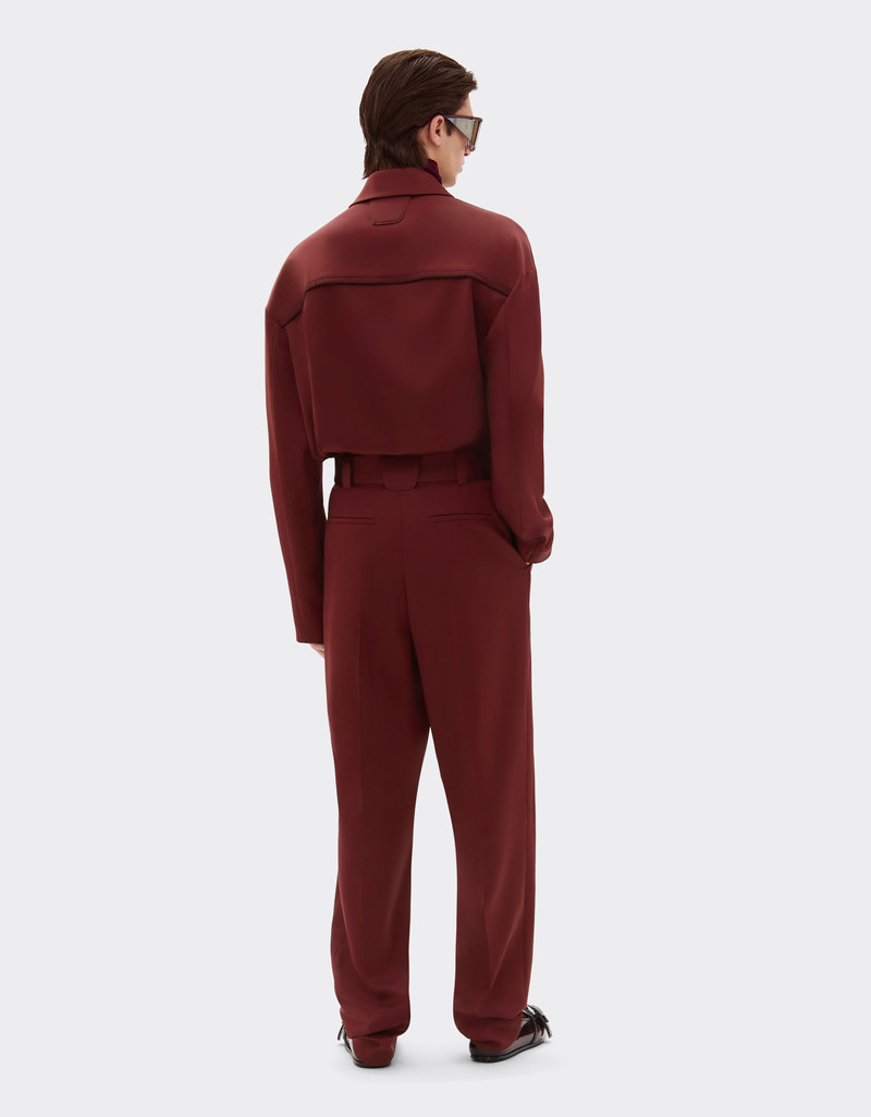 Wool satin trousers 4