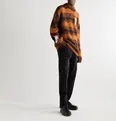 Oversized Appliquéd Striped Knitted Sweater - 7