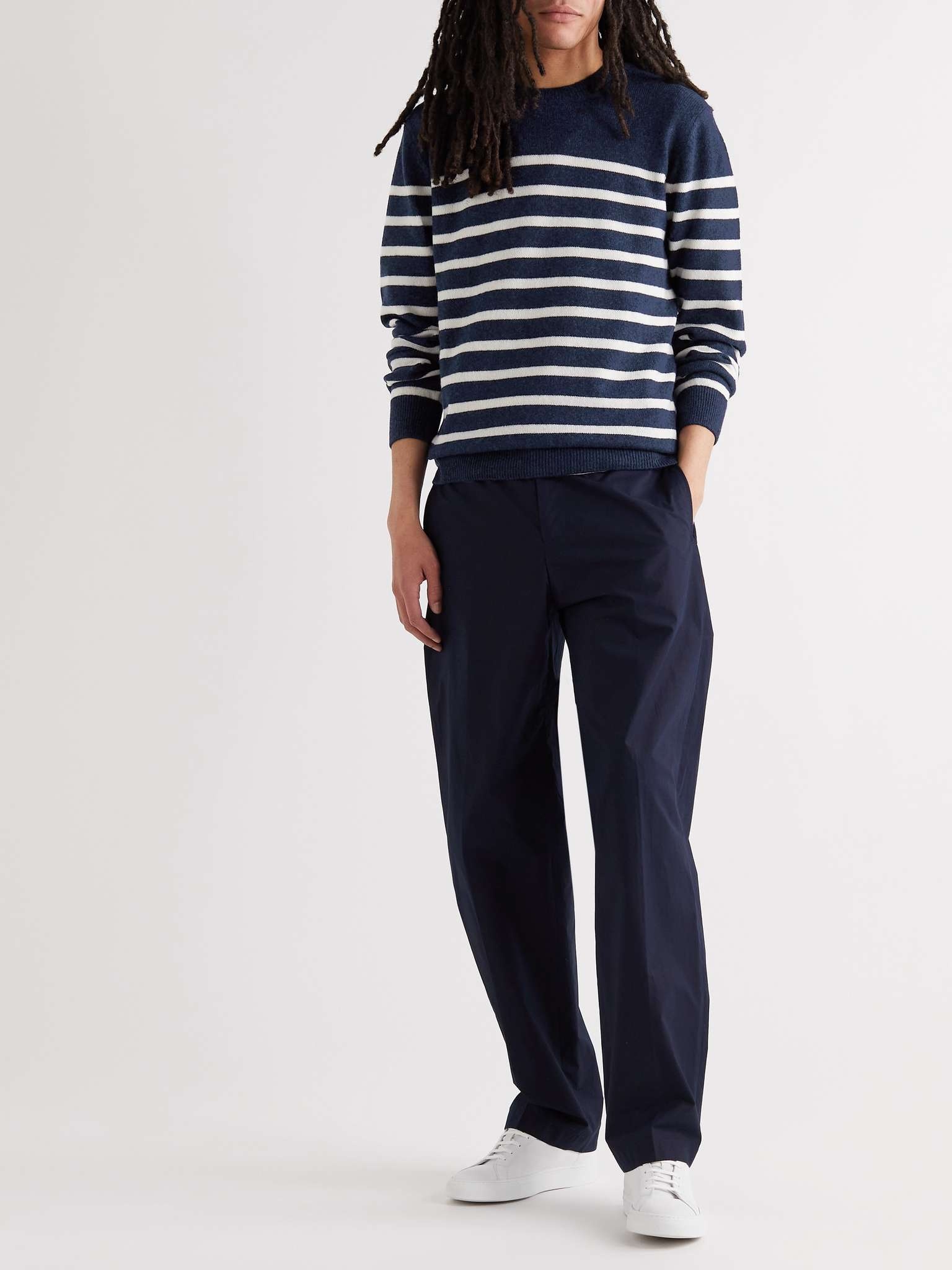 Travis Striped Wool and Cotton-Blend Sweater - 2