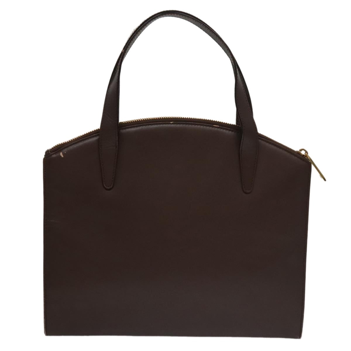 GUCCI Hand Bag Leather Outlet Brown Gold - 3