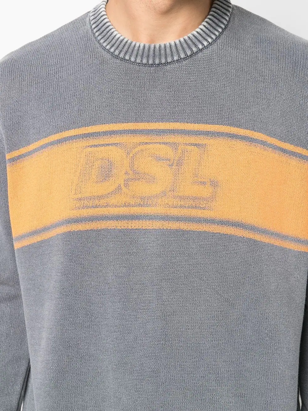 logo-print cotton-blend jumper - 5