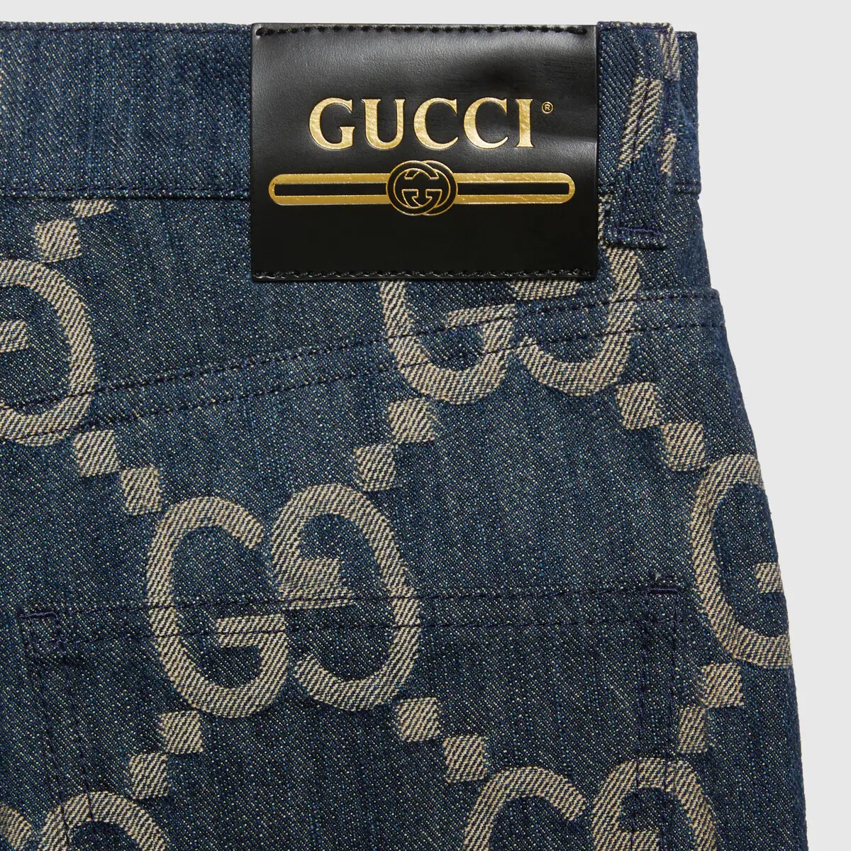 Jumbo GG denim pants - 7