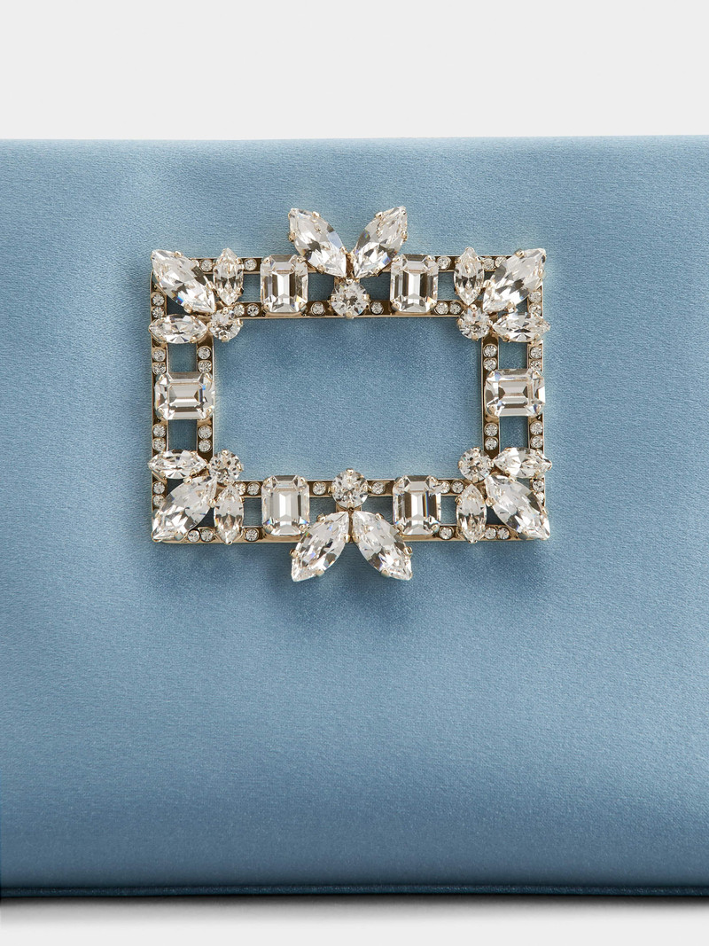 RV Nightlily Broche Vivier Buckle Mini Bag in Satin 8