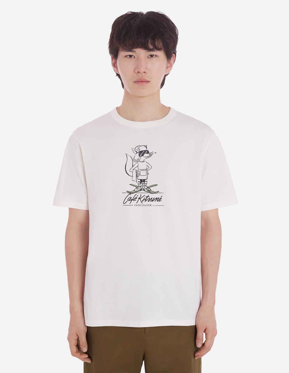 CAFE KITSUNE VANCOUVER RELAXED TEE-SHIRT - 4