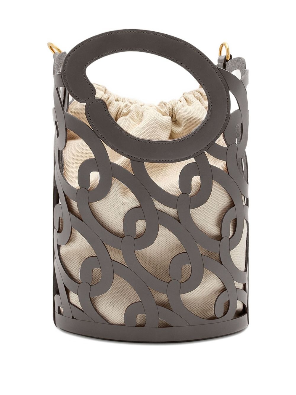leather tote bag - 3