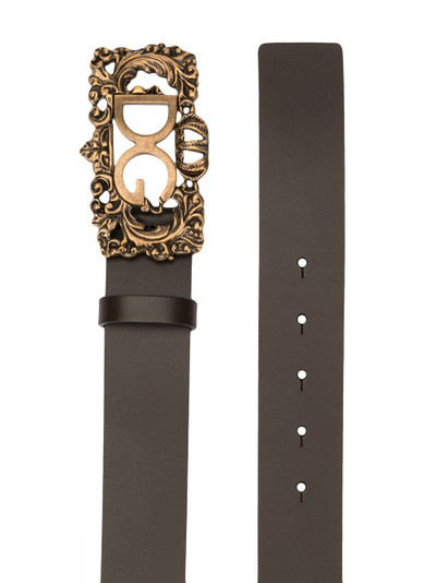 Dolce & Gabbana baroque logo belt outlook