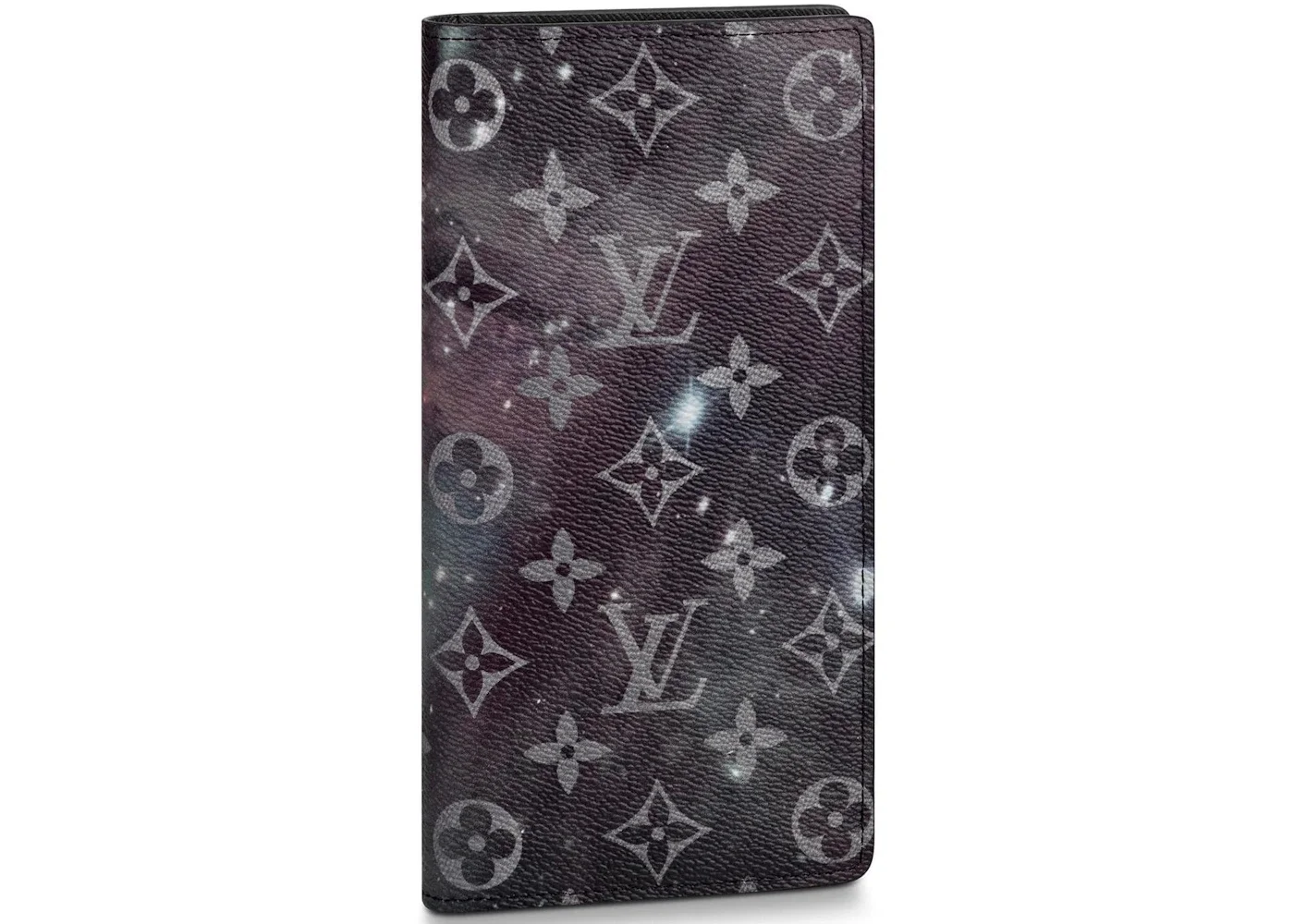 Louis Vuitton Brazza Wallet Monogram Galaxy Black Multicolor - 1