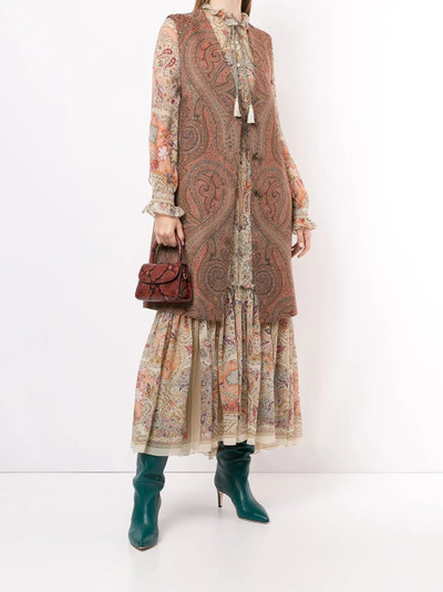 Etro paisley-print tailored gilet outlook