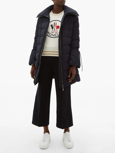 Moncler Logo-embroidered wool-blend sweater outlook