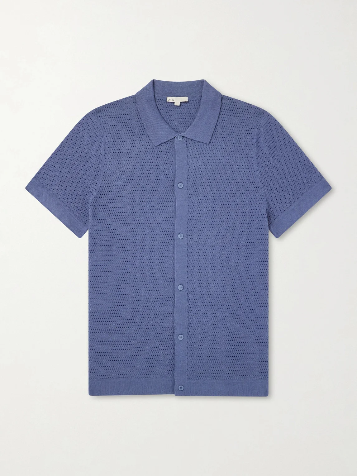Open-Knit Cotton Shirt - 1
