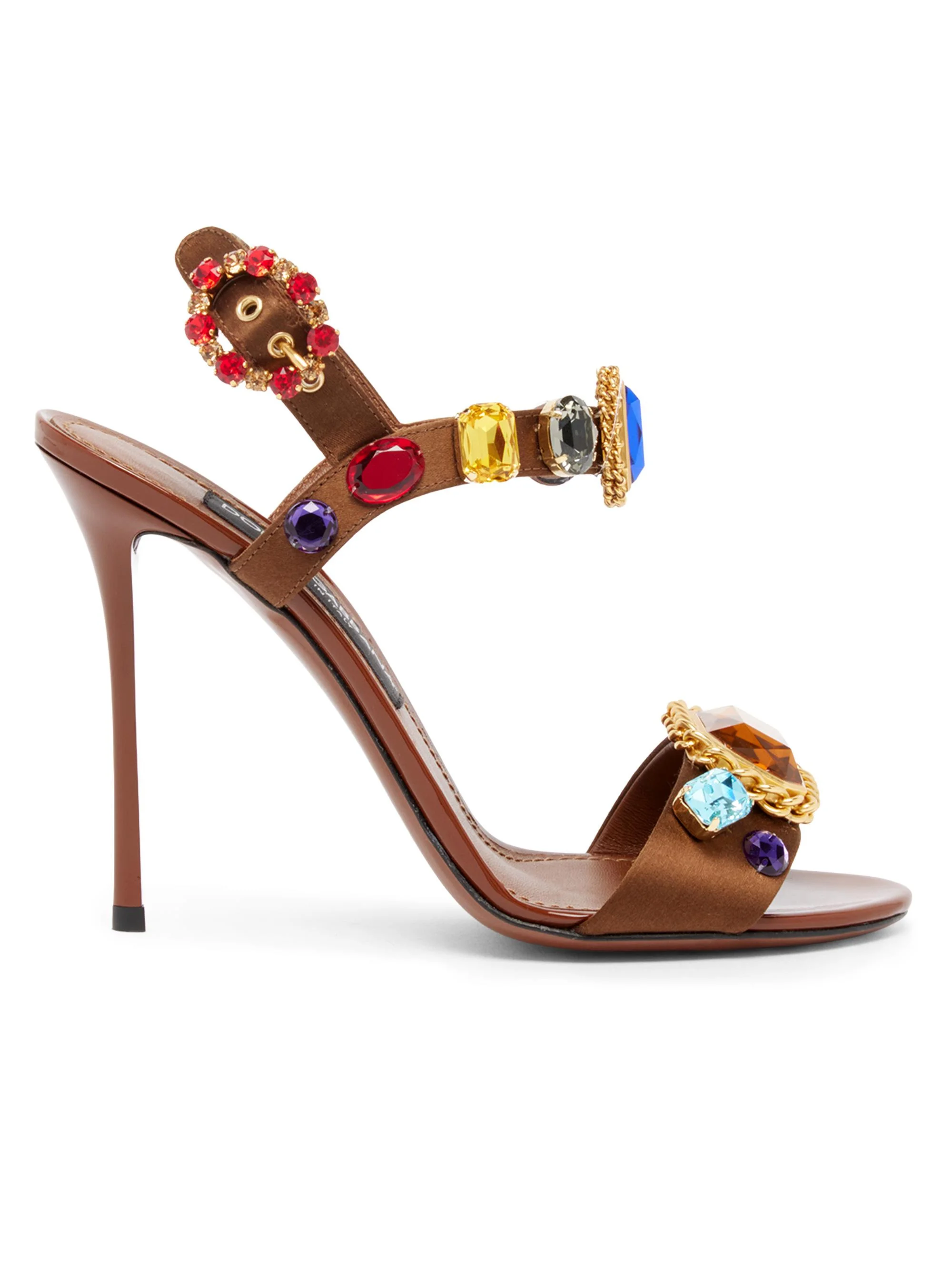 Women's 105MM Embellished Sandals - Rosa Arancio - 1