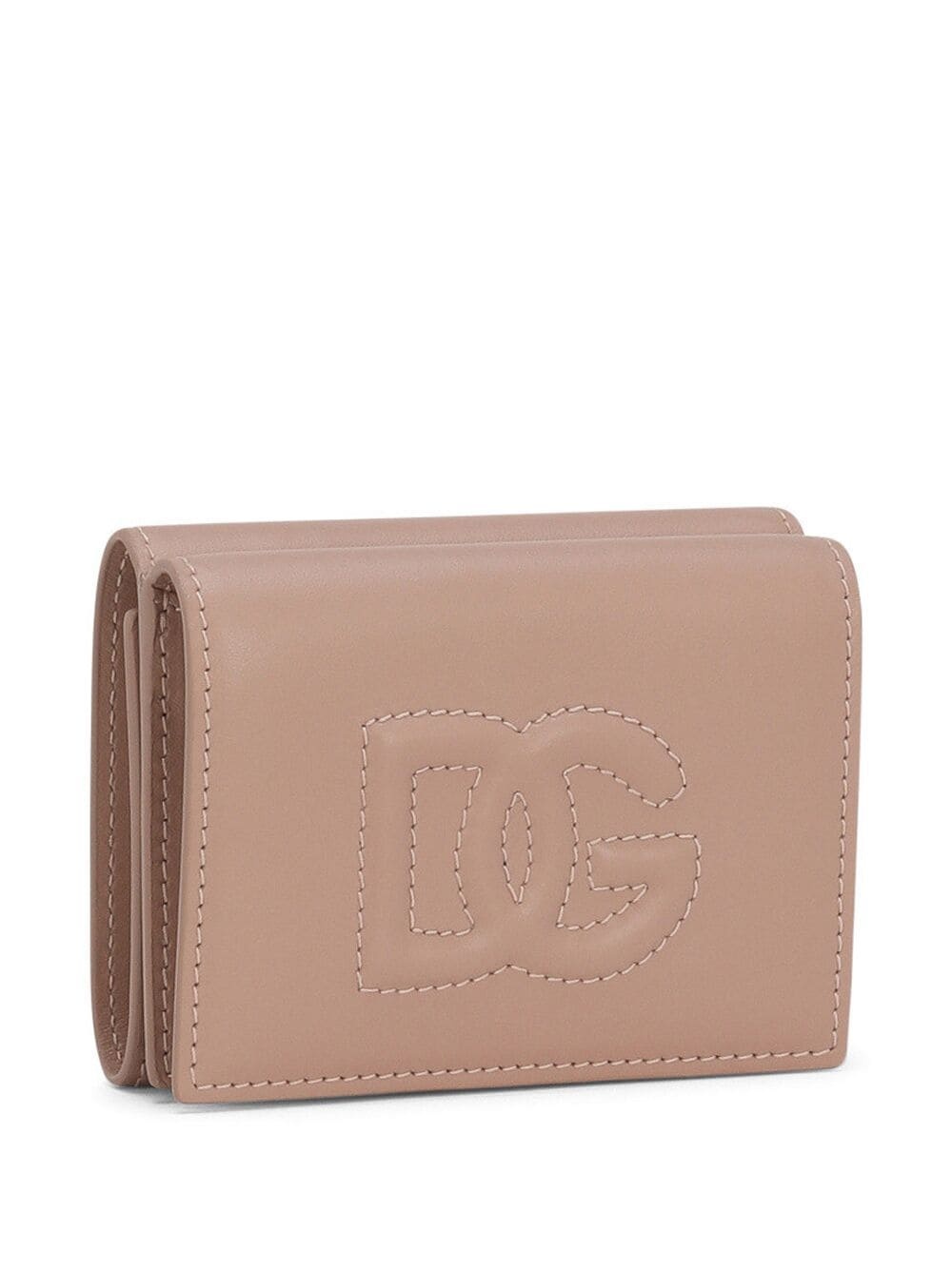 DG-logo leather folded wallet - 3