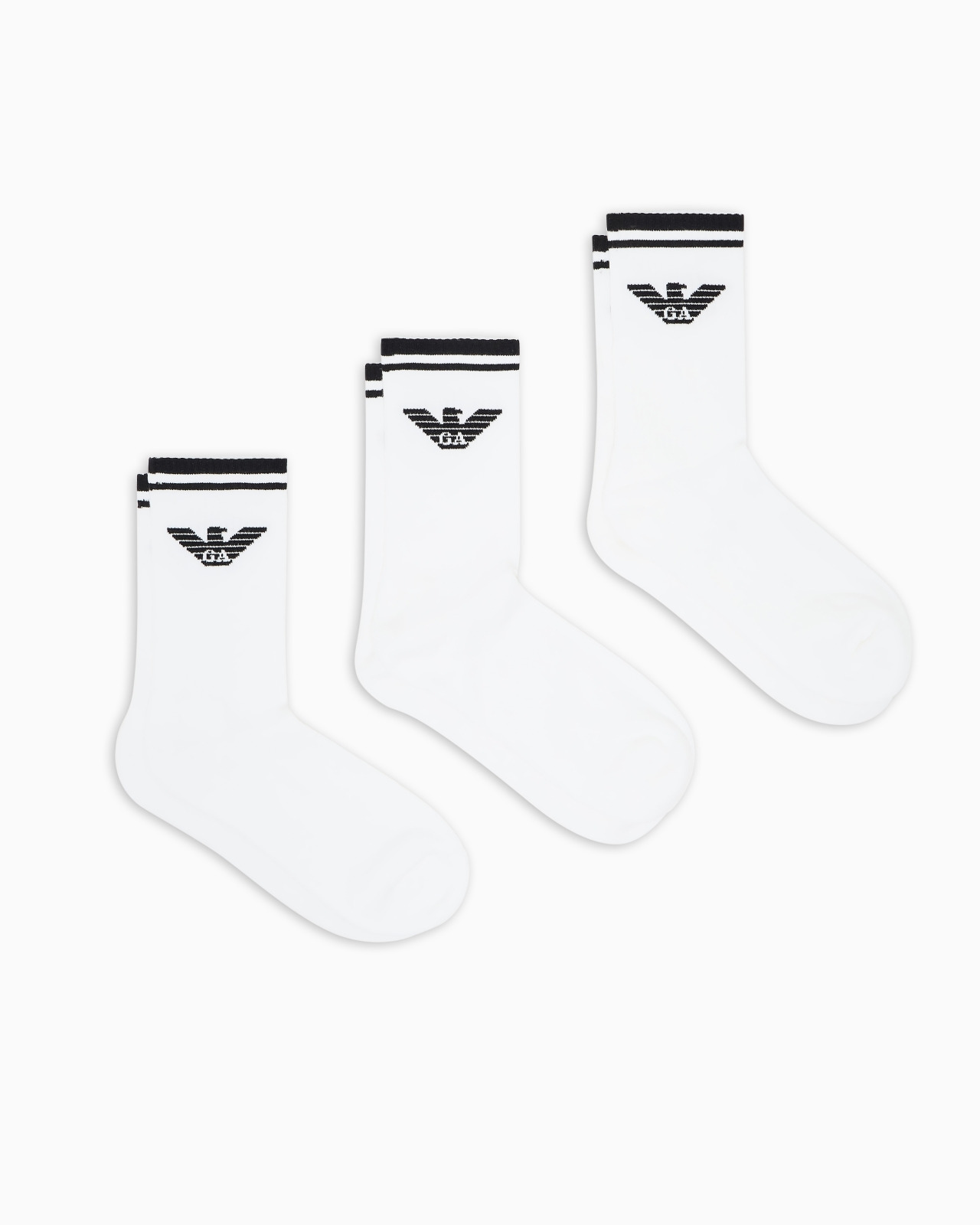 THREE-PACK OF ASV EAGLE LOGO TERRYCLOTH SOCKS - 1