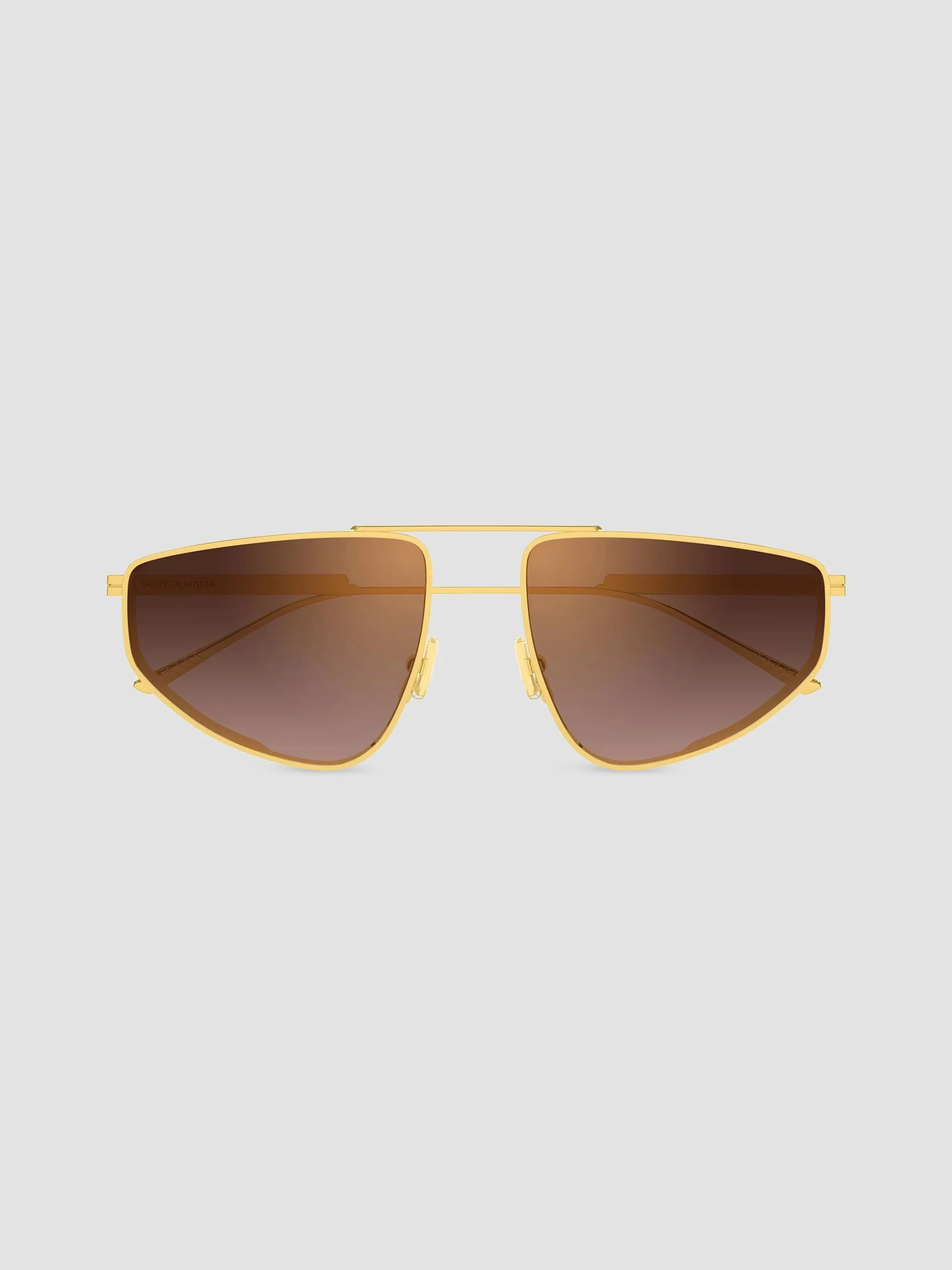 Women's Light Ribbon 59MM Geometric Sunglasses - Gold Brown - 1