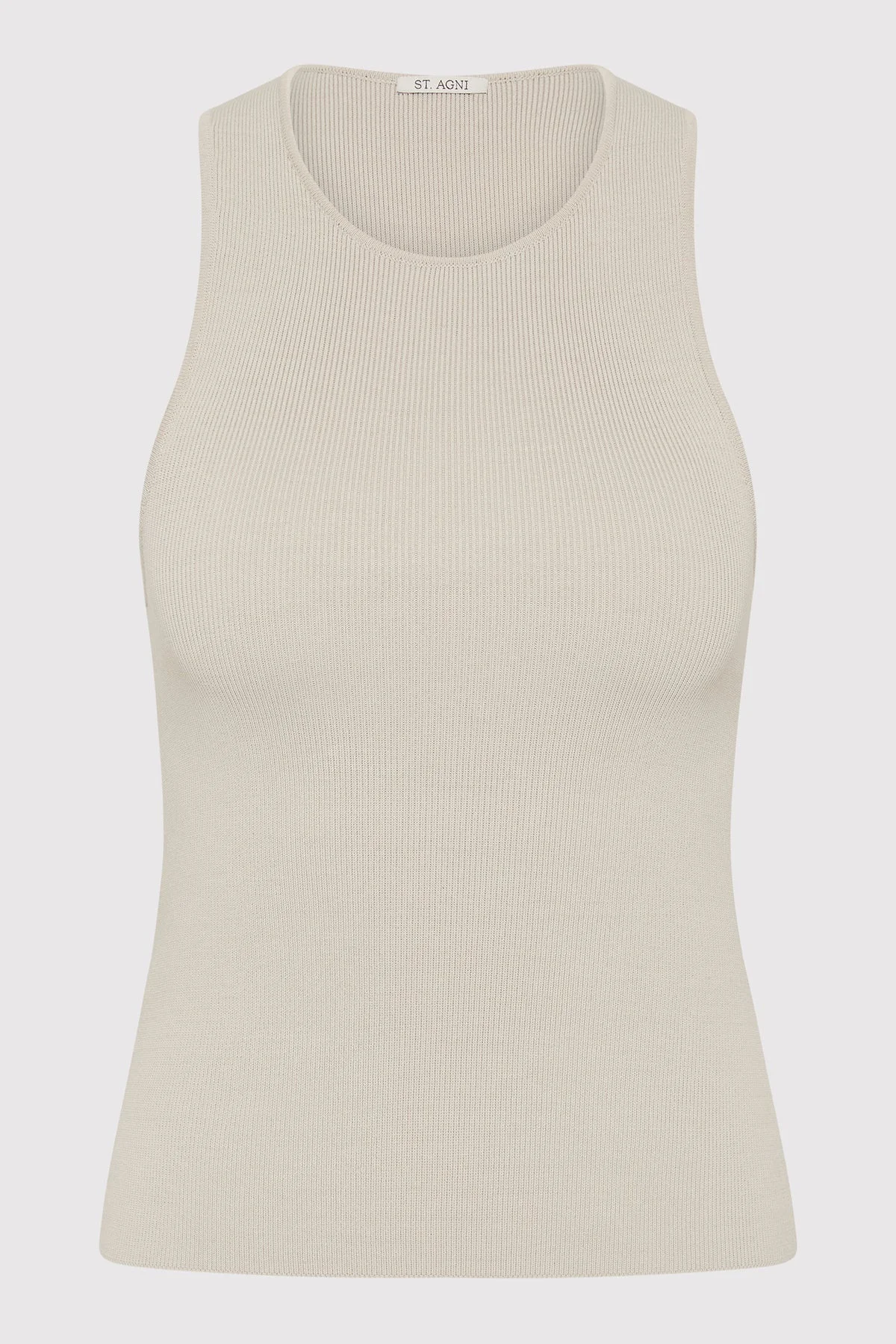 Sculpted Knit Top - Silver - 1