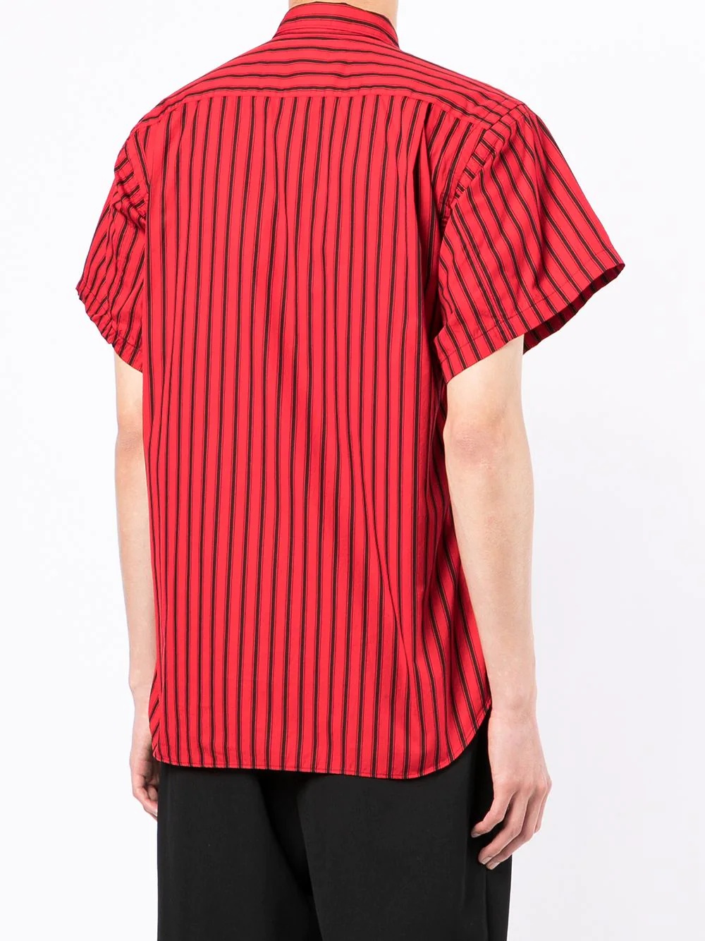 striped short-sleeve shirt - 4