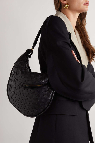 Bottega Veneta Gemelli medium intrecciato leather shoulder bag outlook