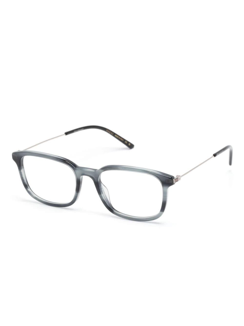 tortoiseshell square-frame glasses - 2