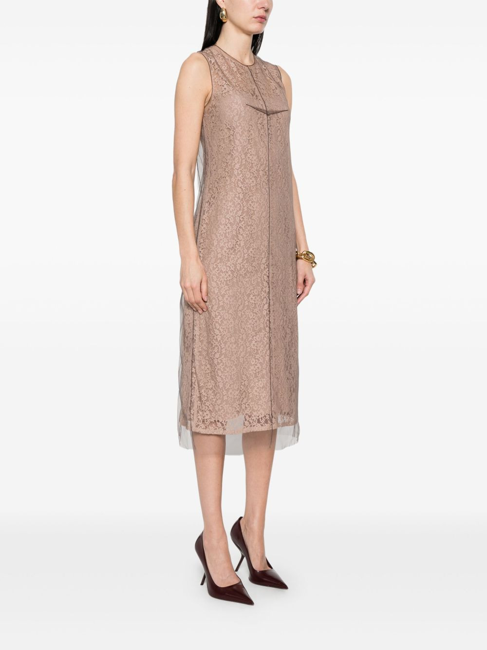 Fendi Women Lace Midi Dress - 5