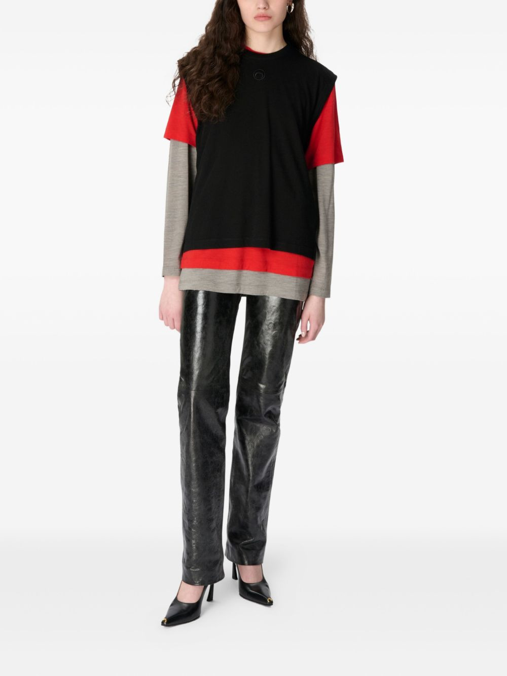 layered T-shirt - 3