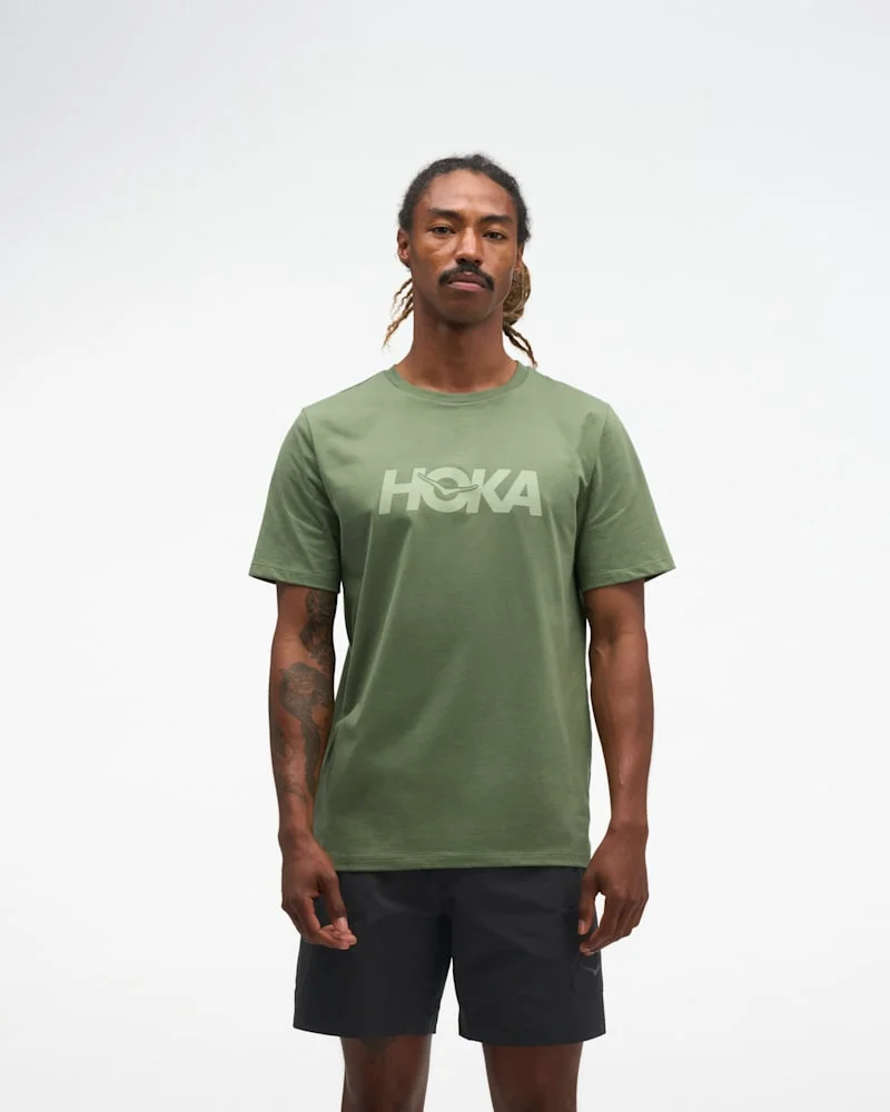 Men's Core Logo CTN SS Tee Shirt in Nettle Leaf - 1