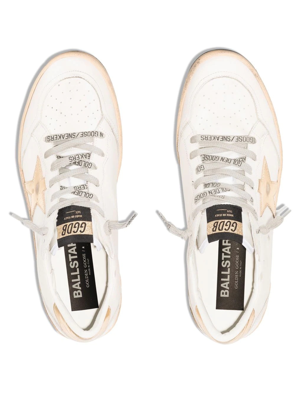 logo-patch lace-up sneakers - 4