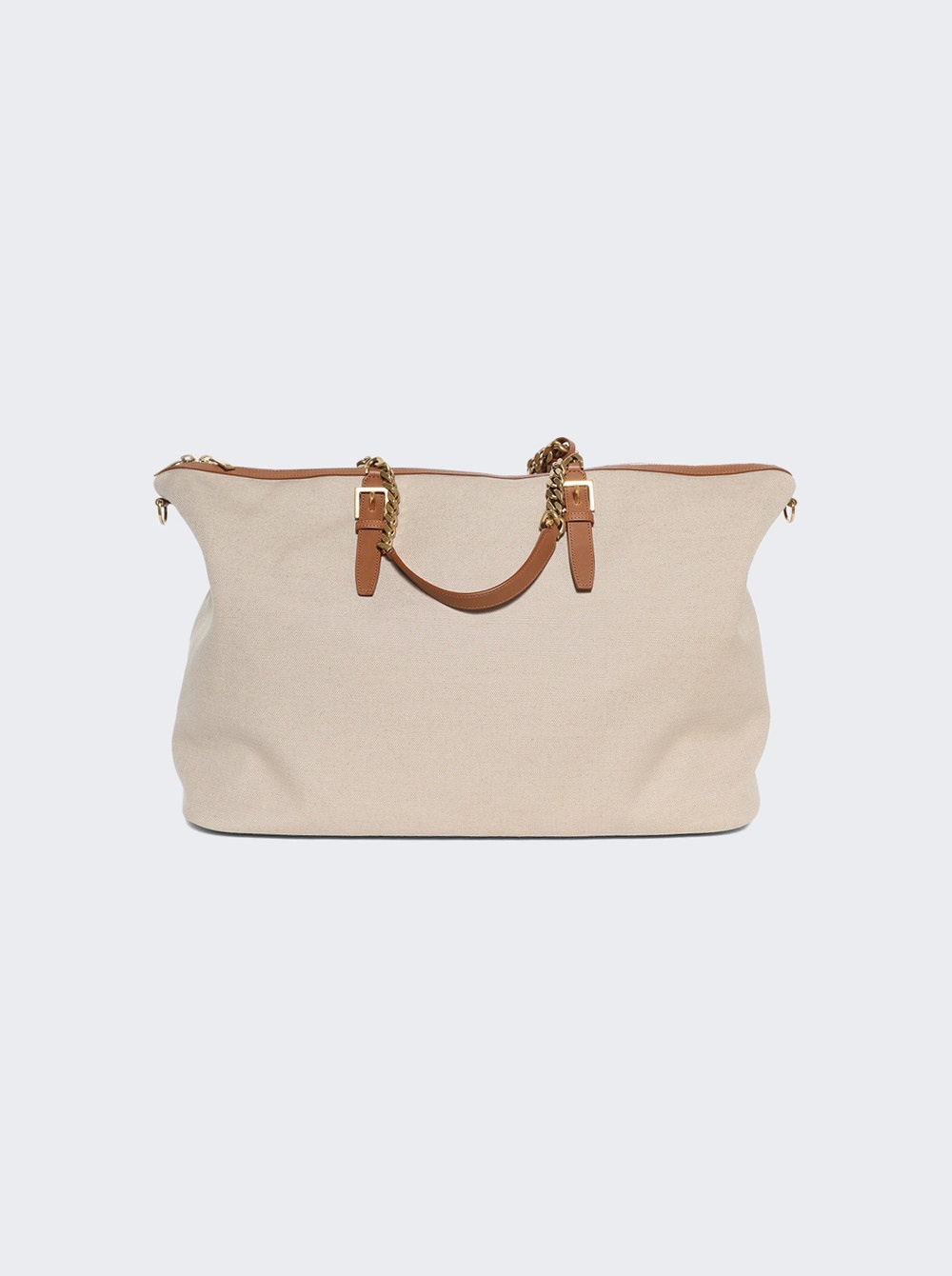 East-west Chain Duffle Bag Desert Dust And Brick - 5