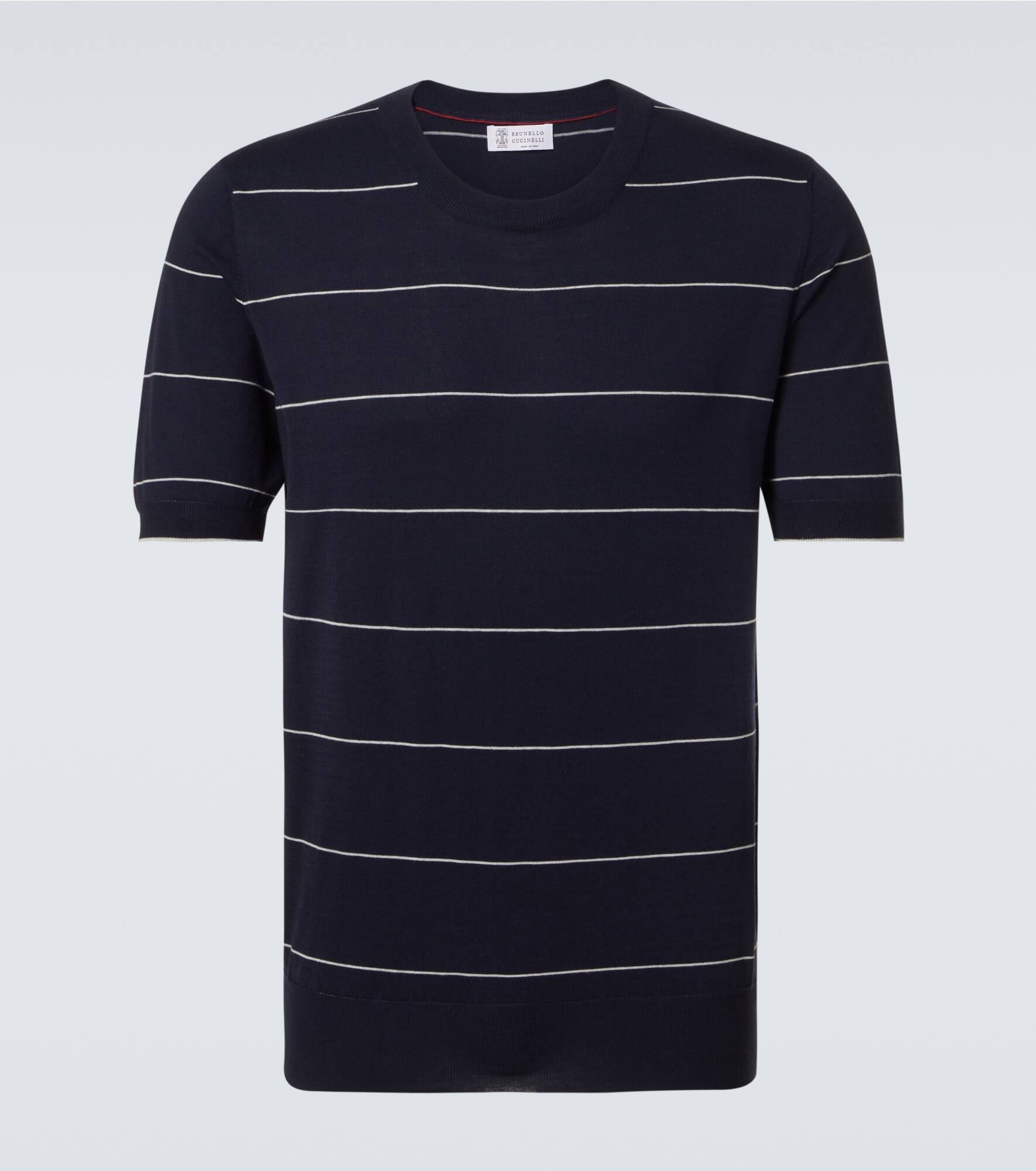 Striped cotton jersey T-shirt - 1