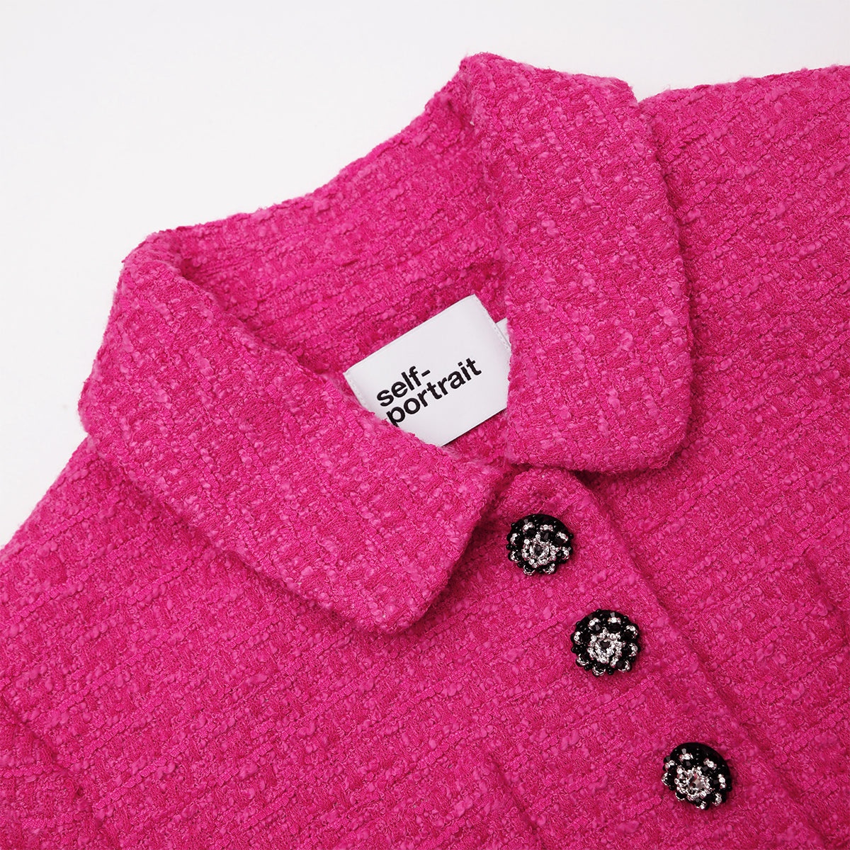 Fuchsia Boucle Jacket - 5