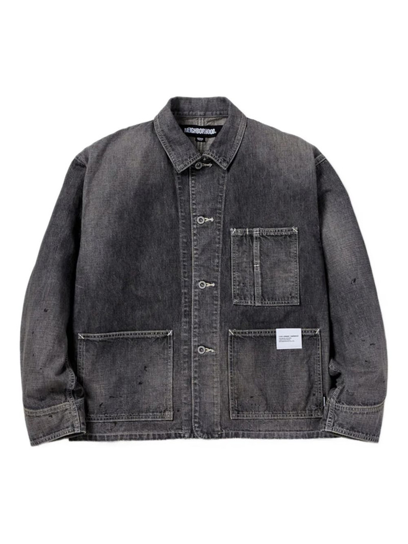 double-pocket cotton denim jacket 1