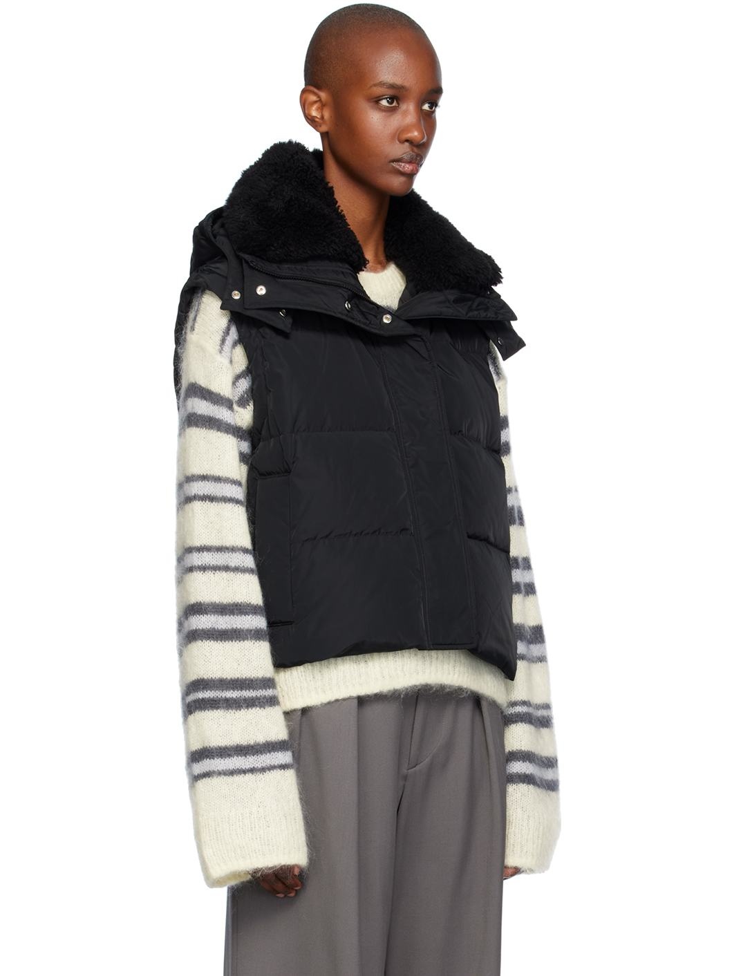 Black Ultralight Down Vest - 2