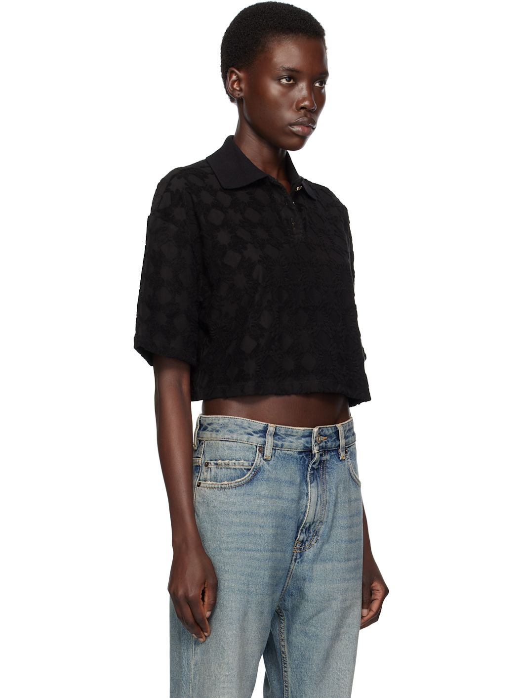 Black MA Quad Toweling Polo - 2