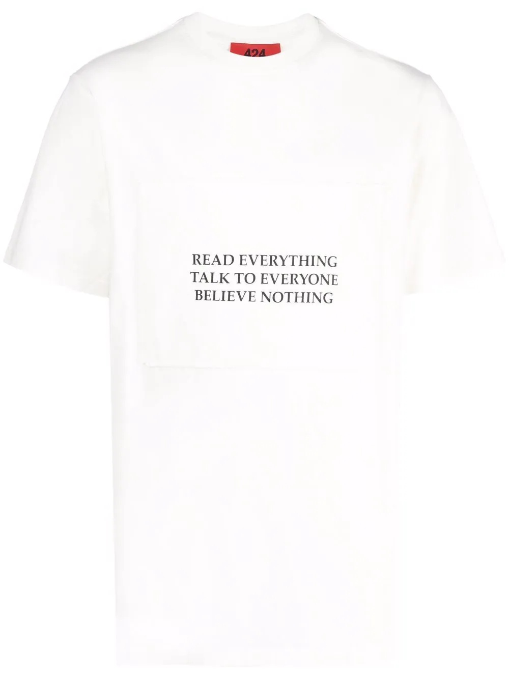 slogan-print T-shirt - 1