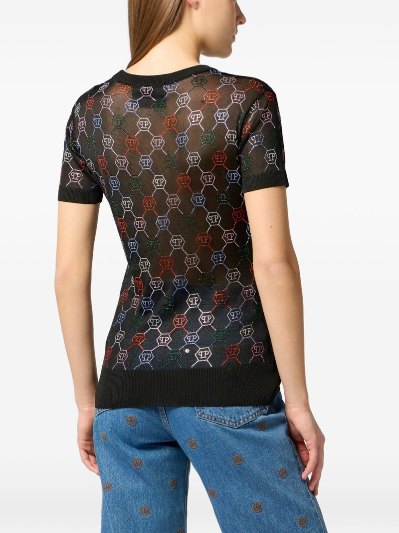 monogram knit T-shirt 4