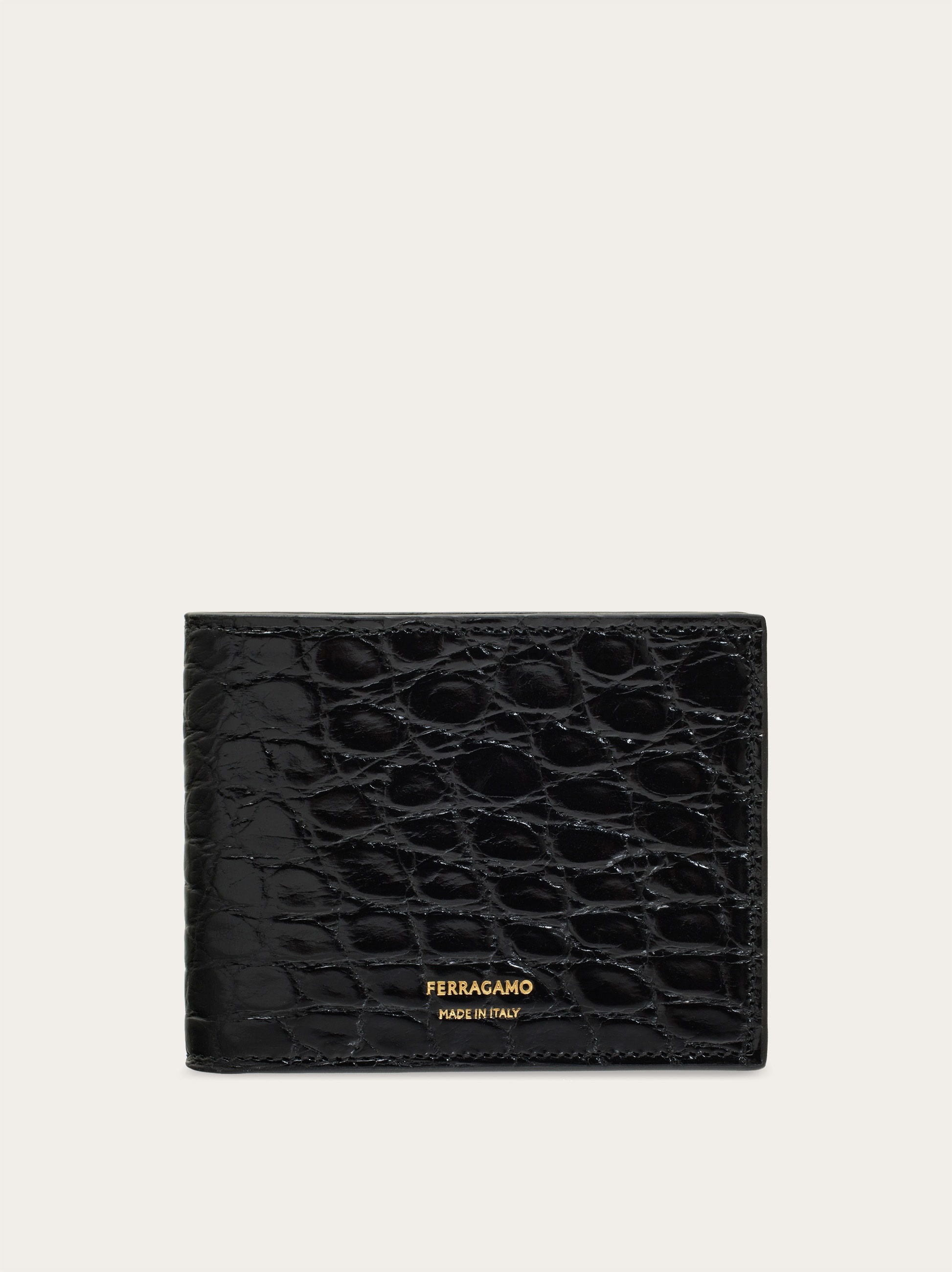 Crocodile leather wallet - 1