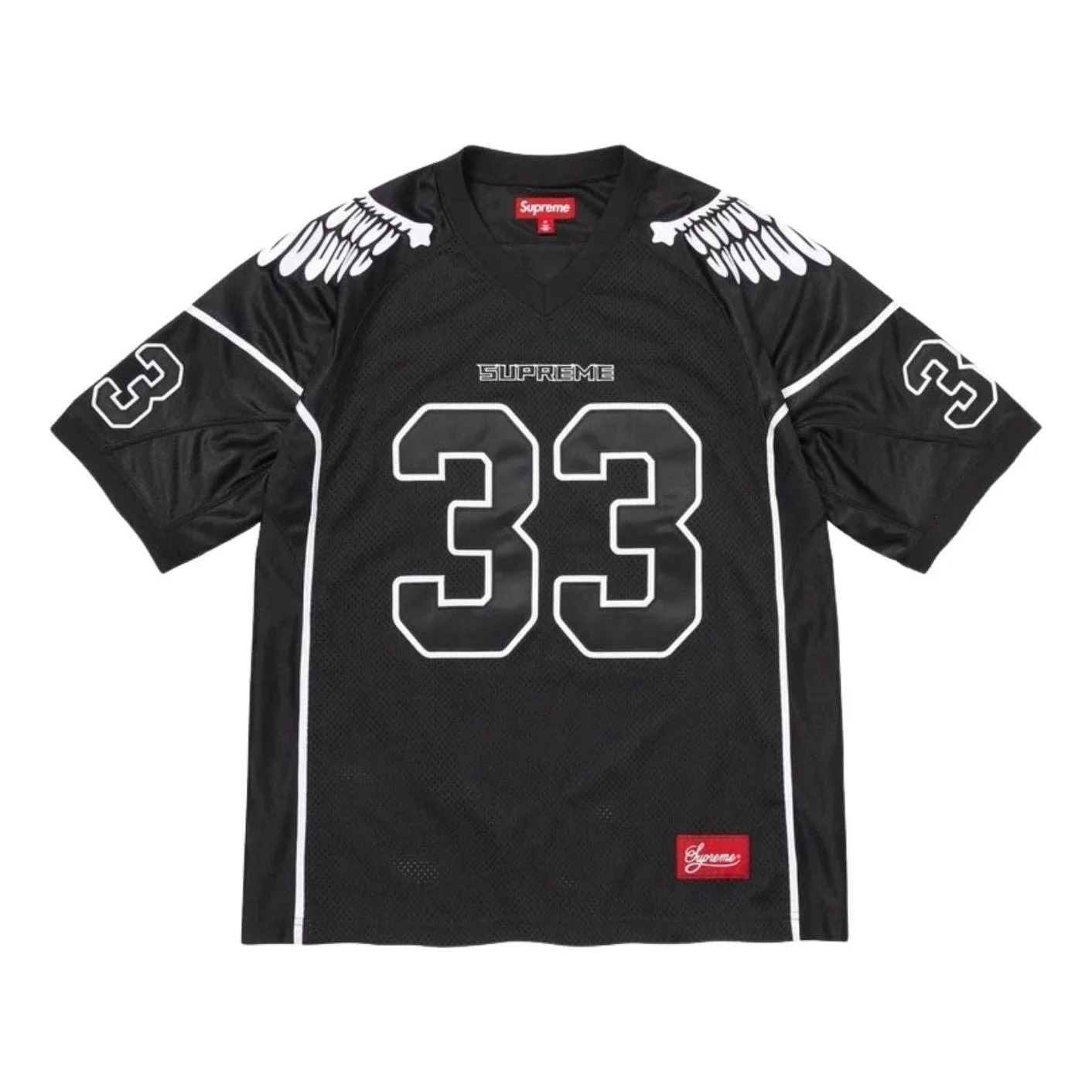 Supreme SS26 Wings Football Jersey 'Black' SUP-SS26-294-BLK - 1