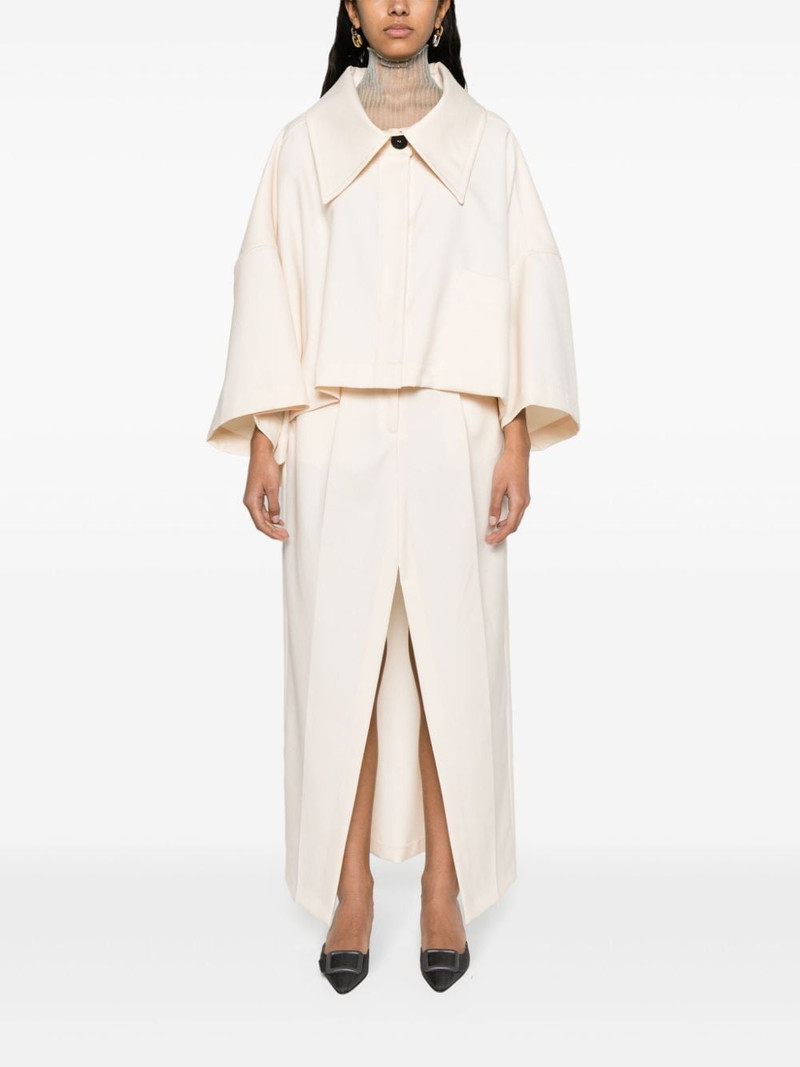 VIKTOR & ROLF high-waist gabardine long skirt outlook