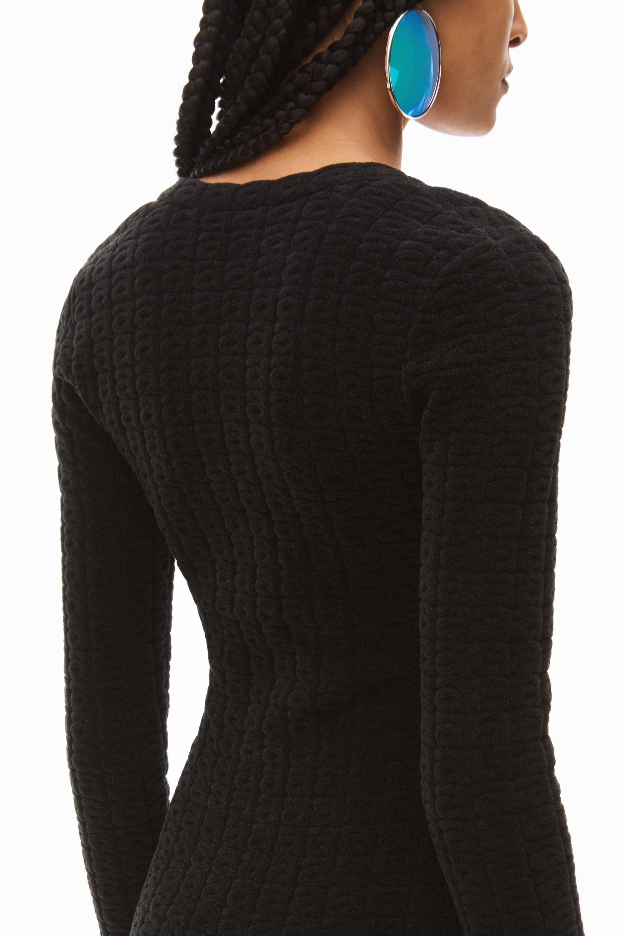 MINI DRESS IN CHENILLE JACQUARD - 6