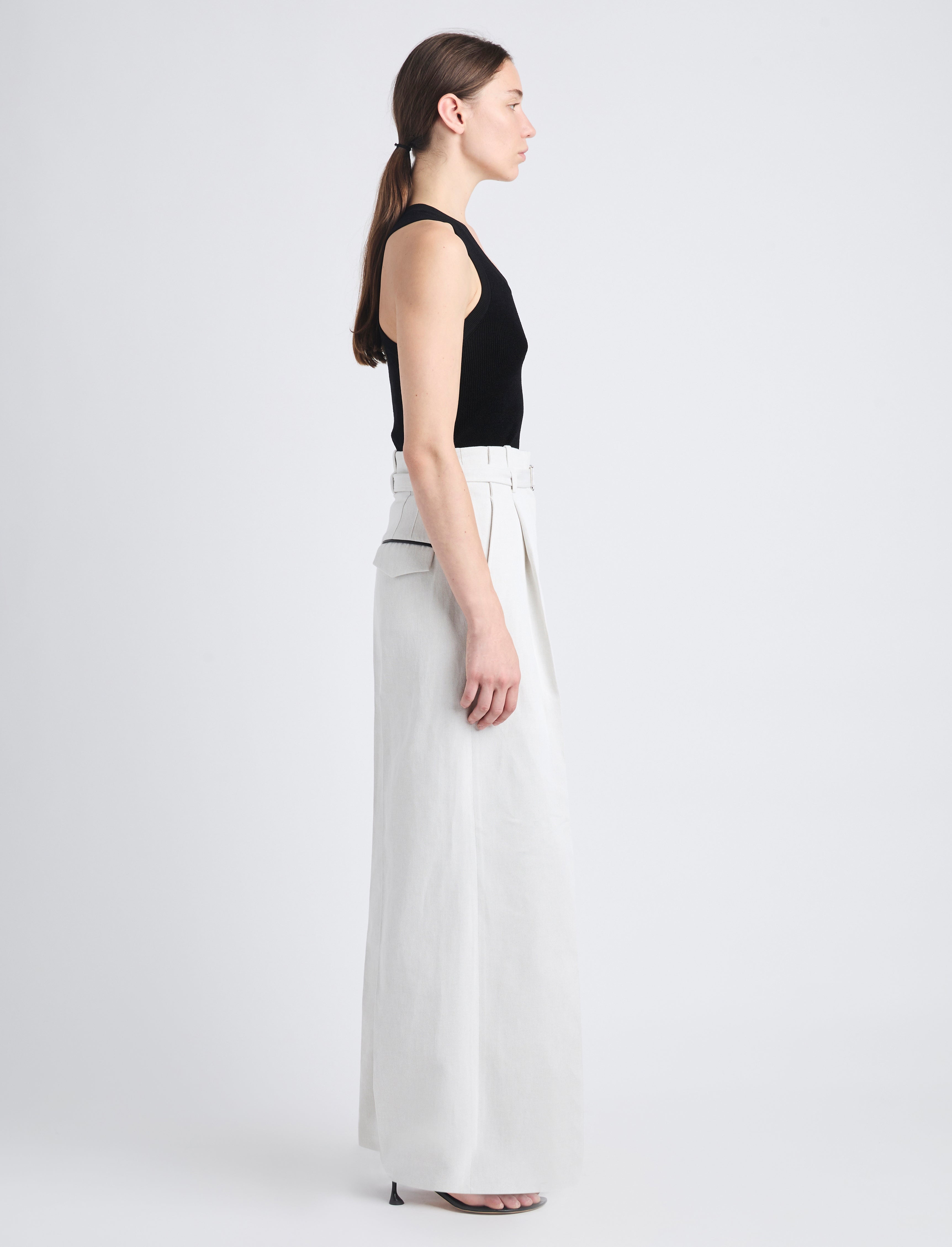 Dana Pant in Cotton Viscose - 3