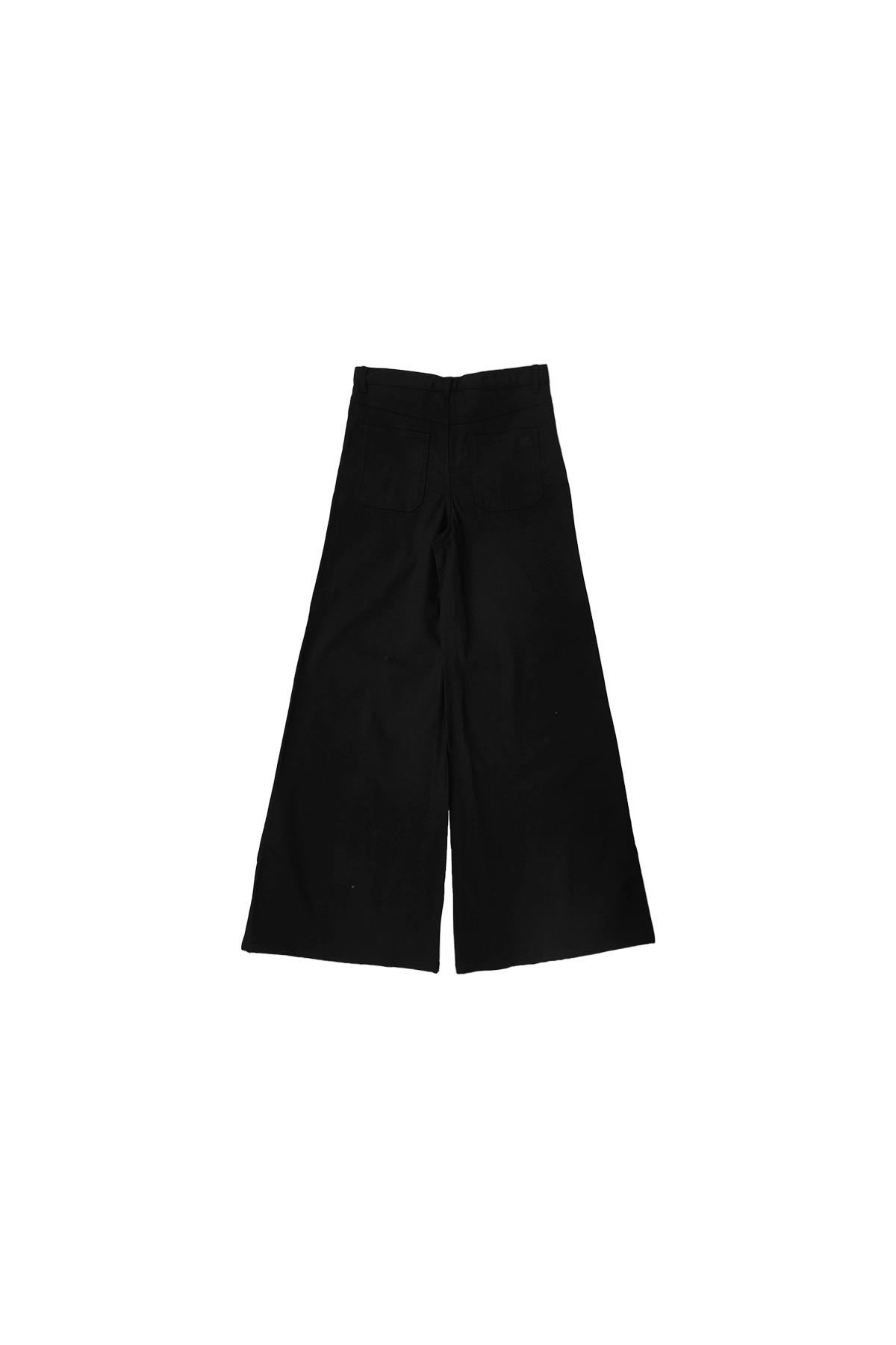 Courreges One Pocket Denim Baggy Pants Black - 2